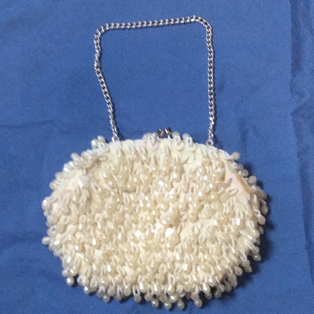 Vintage beaded bag hand made in Hong Kong
